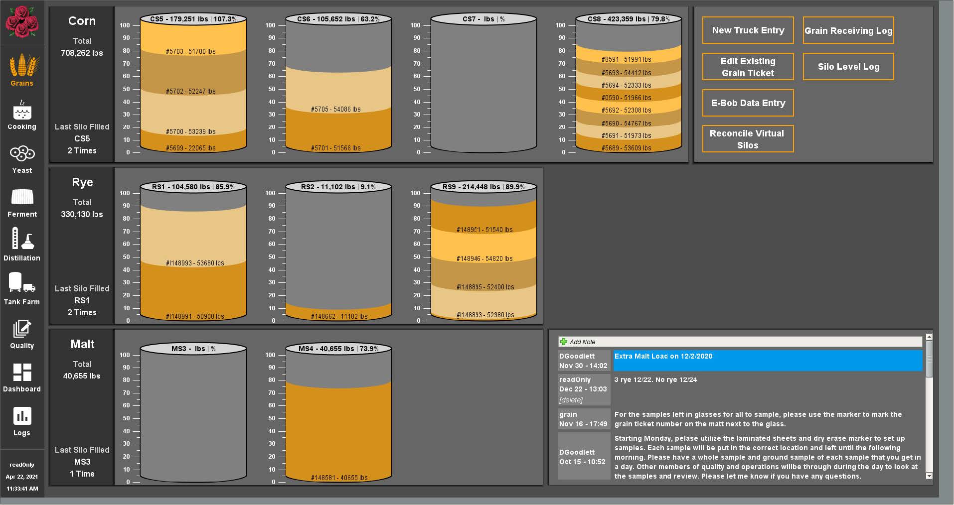 Grains Screen