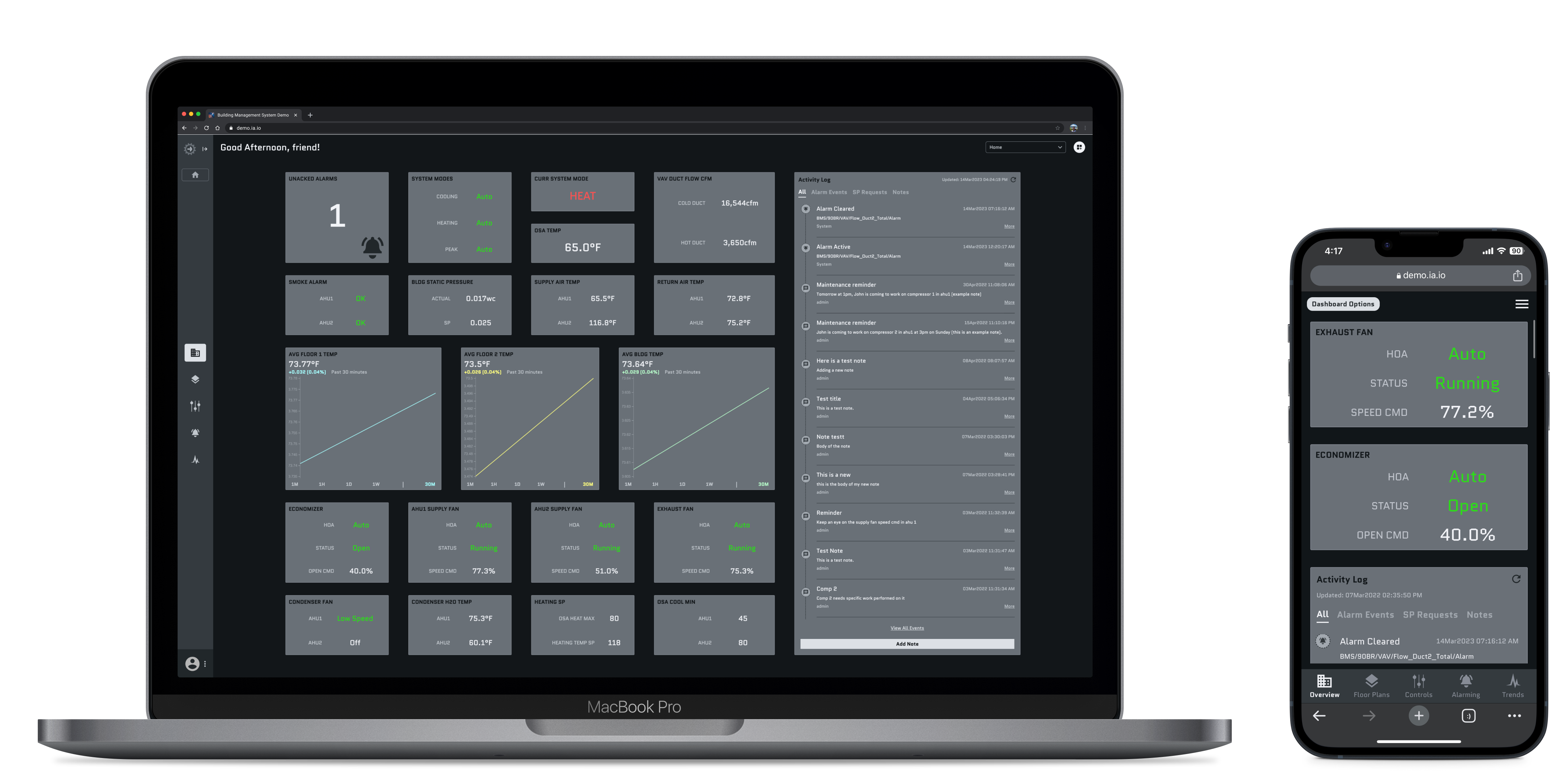 Picture comparing desktop and mobile applications